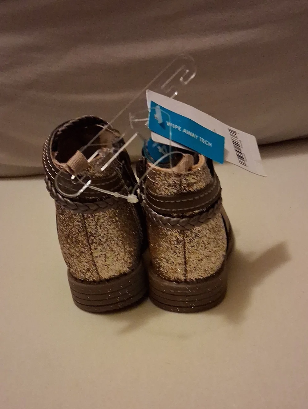 Carter's Glitter Ankle Boots - Gold/Brown